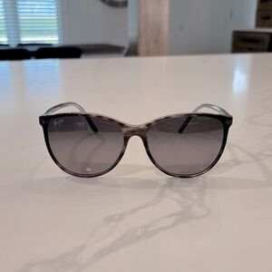 Maui Jim Polarized Cat Eye Gray Tortoise Sunglasses with Gray lenses.